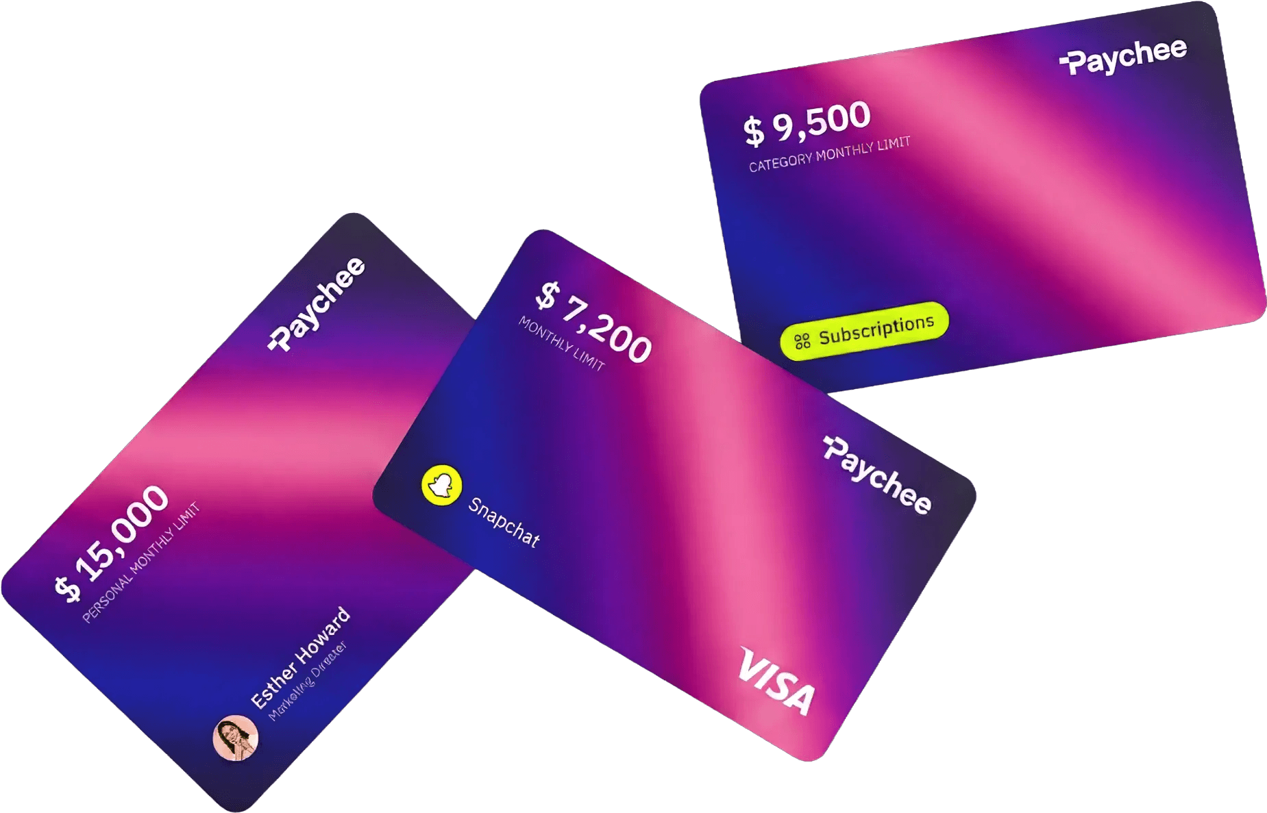Paychee virtual cards
